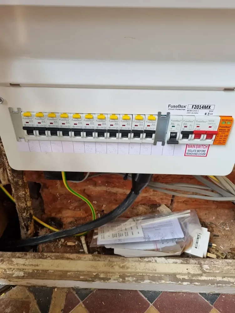 A modern consumer unit installed by DGC Electrical