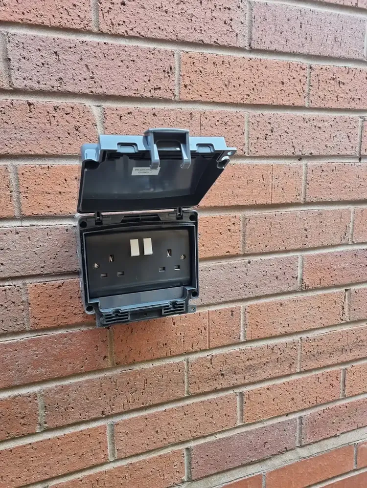Outdoor junction box repaired in the West Midlands